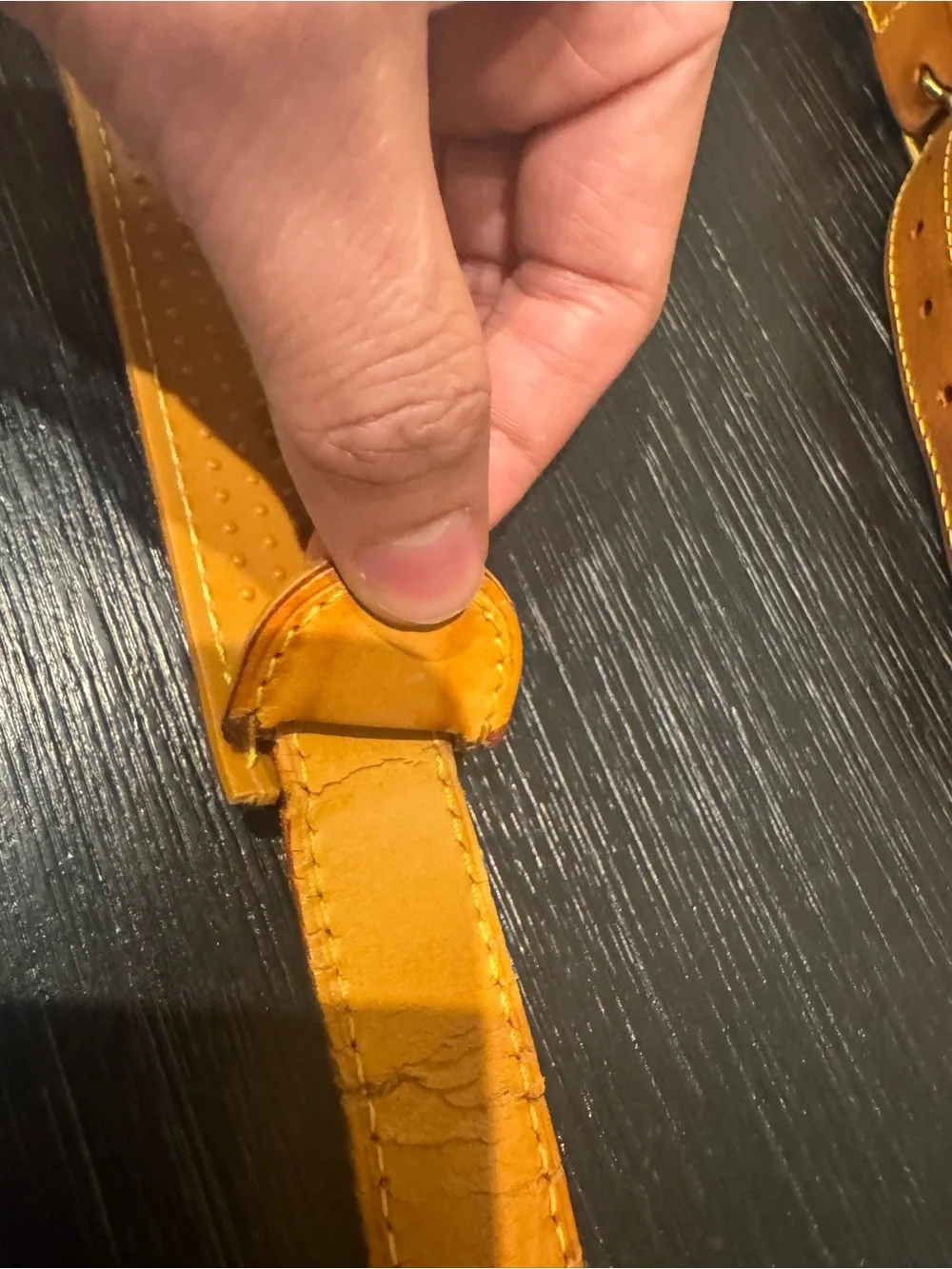 Louis Vuitton Keepall Leather Adjustable Shoulder Strap